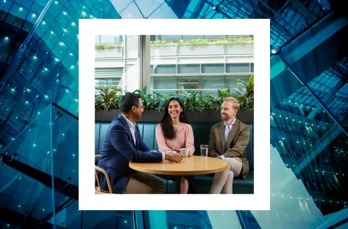 NGO team analyzing data